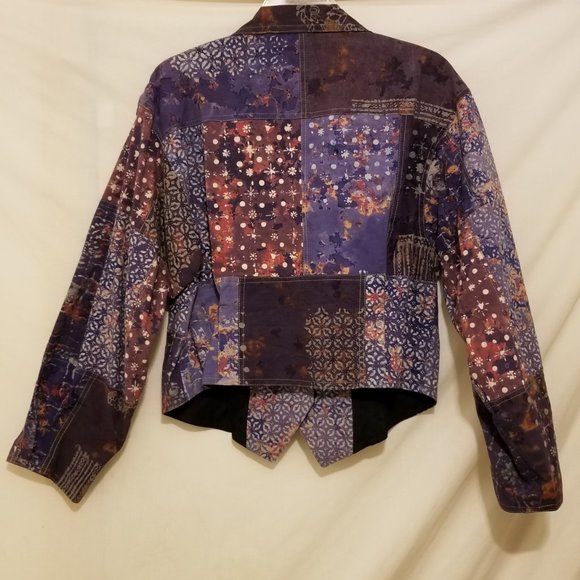 EXOTIC 100% Cotton Women's Loose Fitting Jacket size M - Picture 4 of 4